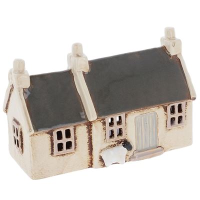 Farmhouse With Slate Roof and Sheep Village Pottery Collection